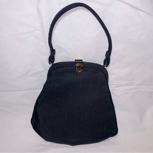 Womens 1950s Julius Resnick “JR” USA Handbag Black with Coin Purse New